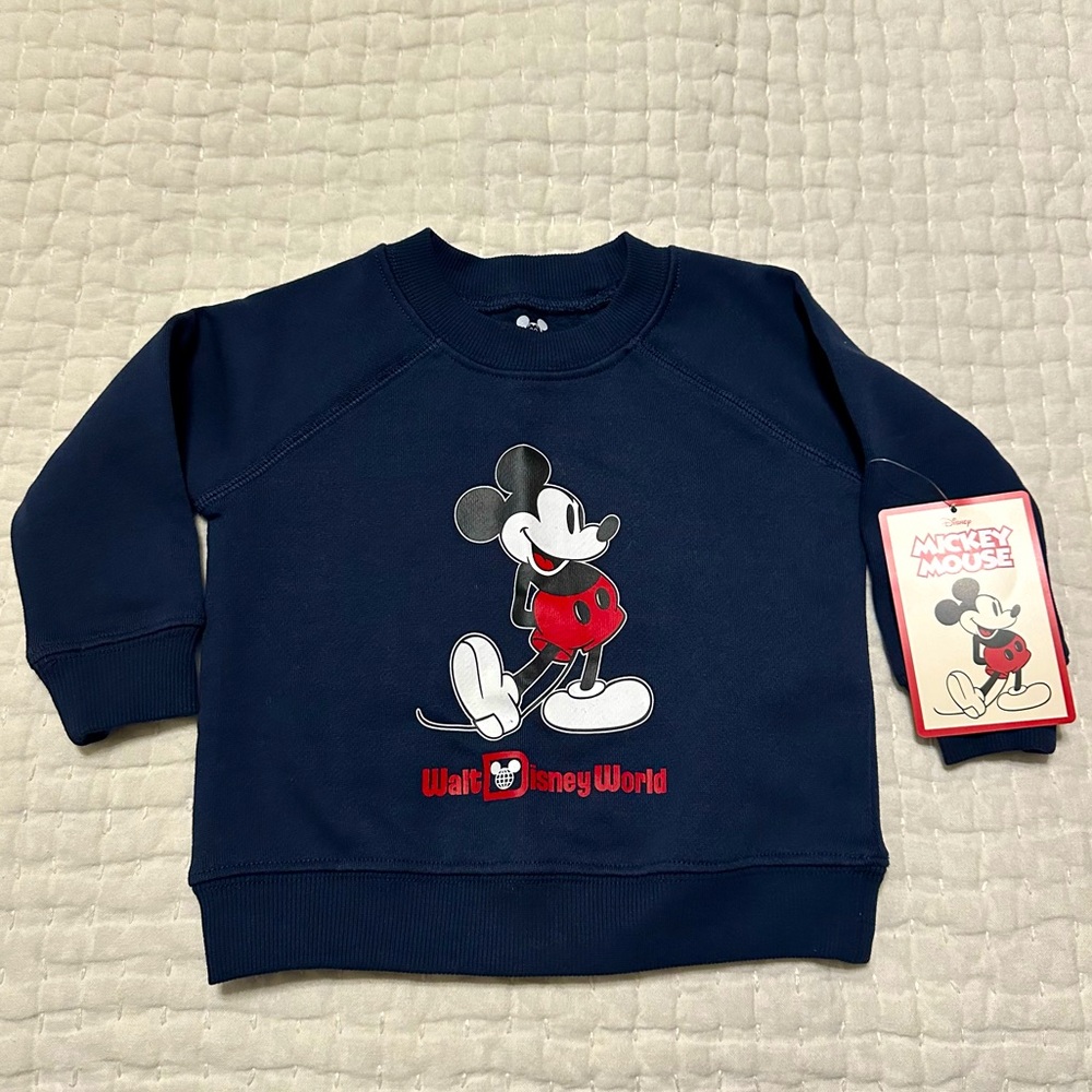 WDW/ Mickey Mouse Navy Sweatshirt - NEW
